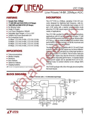 LTC1746CFW datasheet  